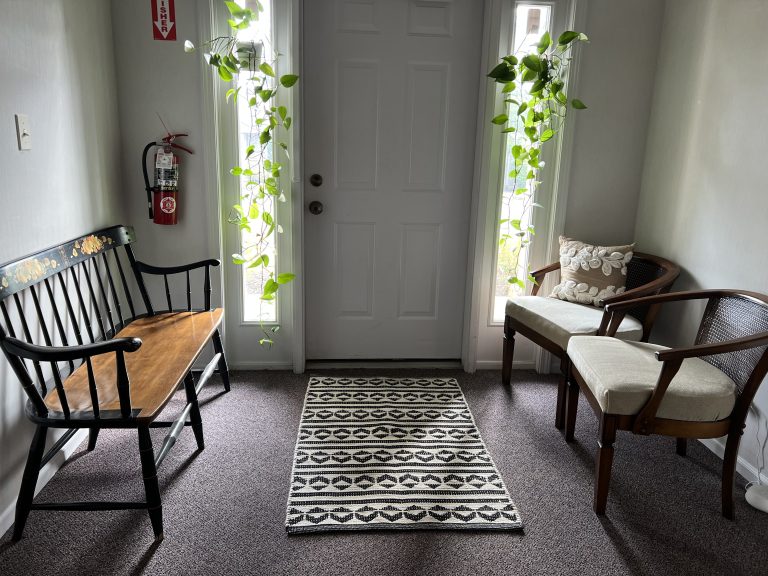 Small lobby with plants